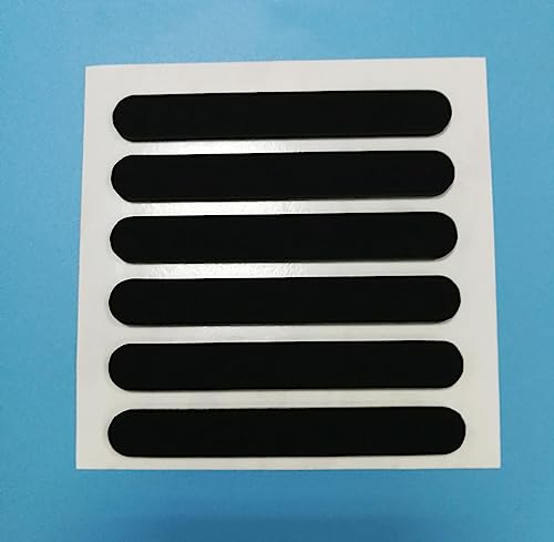 CHIPEL 10 Stück Schwarze, ovale, Selbstklebende Fußpolster aus Silikonkautschuk, rutschfeste Protektoren, Dichtung, Länge 10–33 mm, Breite 6 mm, Dicke 2 mm–20 x 6 x 2 mm von CHIPEL