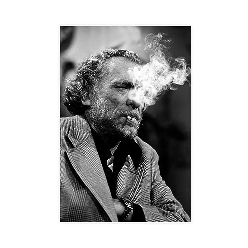 Charles Bukowski Poster 1 Leinwand Poster Wandkunst Dekor Druck Bild Gemälde für Wohnzimmer Schlafzimmer Dekoration ungerahmt 50 x 75 cm von CHIPEL