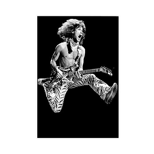 Eddie Van Halen Leinwand-Poster, Schlafzimmer, Dekoration, Sport, Landschaft, Büro, Raumdekoration, Geschenk, ungerahmt, 50 x 75 cm von CHIPEL