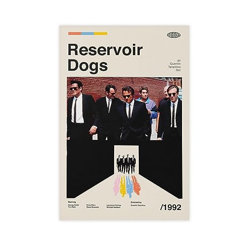 Filmposter – Reservoir Dogs Leinwand Poster Schlafzimmer Dekor Sport Landschaft Büro Zimmer Dekor Geschenk Unrahmen-Stil 60 x 90 cm von CHIPEL