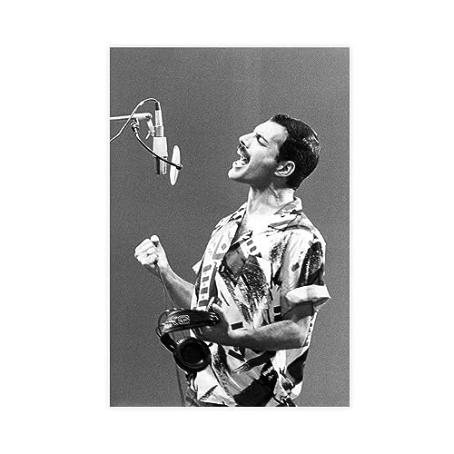 Freddie Mercury Musikposter auf Leinwand, Poster, Wandkunst, Dekordruck, Bild, Gemälde für Wohnzimmer, Schlafzimmer, Dekoration, ungerahmt, 40 x 60 cm von CHIPEL