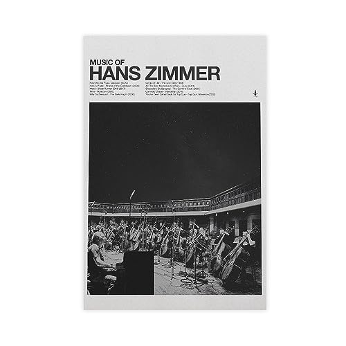 Hans Zimmer-Poster, ikonisches Filmposter, Leinwandposter, Schlafzimmer-Dekor, Sportlandschaft, Büro, Raumdekoration, Geschenk, ungerahmt, 50 x 75 cm Hans Zimmer-Poster, ikonisches Filmposter, Leinwandposter, Schlafzimmer-Dekor, Sportlandschaft, Büro, Raumdekoration, Geschenk, ungerahmt, 50 x 75 cm von Tokiso