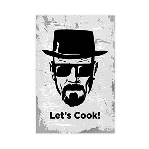 Heisenberg Lets Cook Leinwand-Poster, Schlafzimmer, Dekoration, Sport, Landschaft, Büro, Raumdekoration, Geschenk, ungerahmt, 30 x 45 cm von CHIPEL