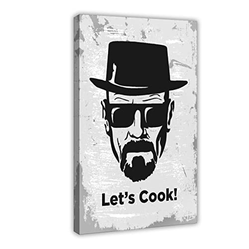 Heisenberg Lets Cook Leinwand-Poster, Wandkunst, Dekordruck, Bild Gemälde für Wohnzimmer, Schlafzimmer, Dekoration, Rahmenstil, 20 x 30 cm von CHIPEL