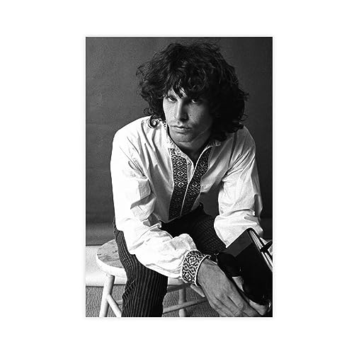 Jim Morrison Musikposter 1 Leinwand-Poster, Wandkunst, Dekordruck, Bild, Gemälde für Wohnzimmer, Schlafzimmer, Dekoration, ungerahmt, 50 x 75 cm von CHIPEL