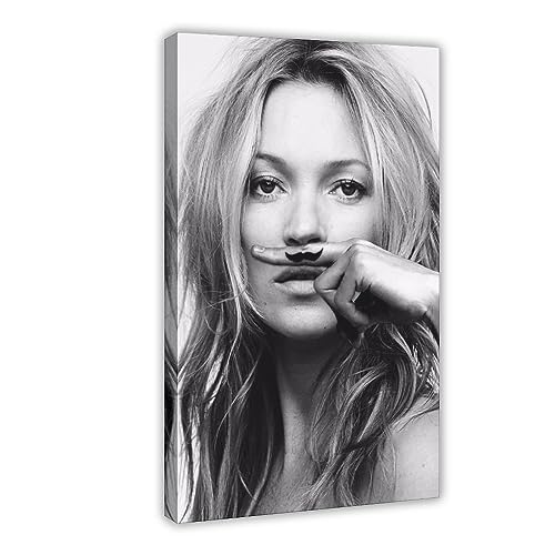 Kate Moss Musikposter 2 Leinwand Poster Wandkunst Dekor Druck Bild Gemälde für Wohnzimmer Schlafzimmer Dekoration Rahmenstil 40 x 60 cm von CHIPEL