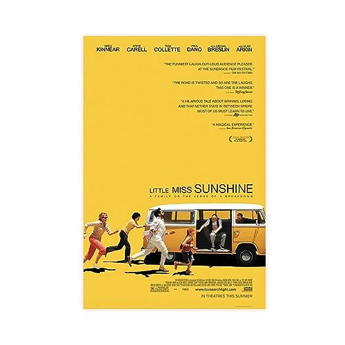 Little Miss Sunshine Filmposter (1) Leinwand-Poster, Wandkunst, Dekordruck, Bild, Gemälde für Wohnzimmer, Schlafzimmer, Dekoration, ungerahmt, 40 x 60 cm von CHIPEL