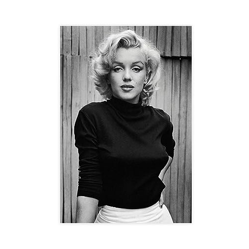 Marilyn Monroe Poster auf Leinwand, Schlafzimmer, Dekoration, Sport, Landschaft, Büro, Raumdekoration, Geschenk, ungerahmt, 50 x 75 cm von CHIPEL