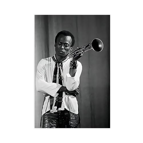 Miles Davis Musikposter 1 (1) Leinwand Poster Schlafzimmer Dekor Sport Landschaft Büro Zimmer Dekor Geschenk ungerahmt 30 x 45 cm von CHIPEL