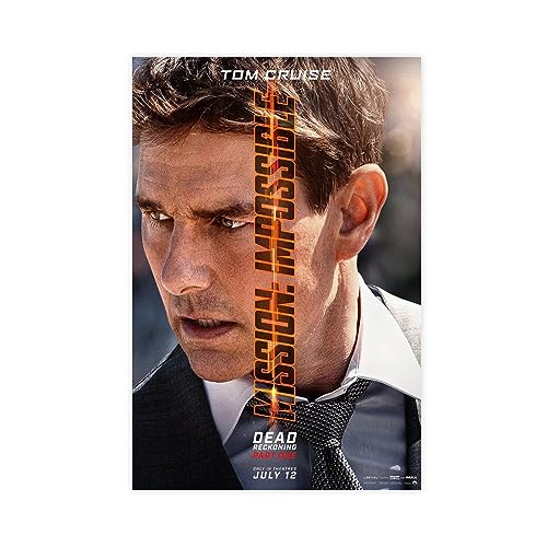 Mission Impossible – Dead Reckoning Part One Filmposter auf Leinwand, Schlafzimmer, Dekoration, Sport, Landschaft, Büro, Raumdekoration, Geschenk, ungerahmt, 30 x 45 cm von CHIPEL