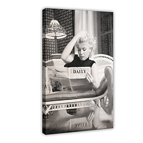Poster der Schauspielerin Marilyn Monroe Leinwand Poster Wandkunst Dekor Druck Bild Gemälde für Wohnzimmer Schlafzimmer Dekoration Rahmenstil 60 x 90 cm von CHIPEL