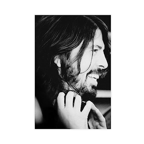 Poster von Dave Grohl Leinwandposter Wandkunst Dekor Bild Gemälde für Wohnzimmer Schlafzimmer Dekoration Rahmen Stil 30 x 45 cm von CHIPEL