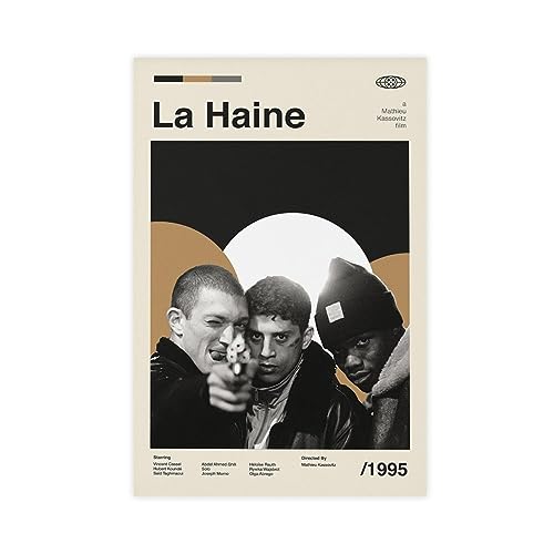 Retro Filmposter La Haine Leinwand Poster Schlafzimmer Dekor Sport Landschaft Büro Zimmer Dekor Geschenk Unrahmen-Stil 20 x 30 cm von CHIPEL