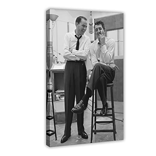 Retro-Filmstars Frank Sinatra, Dean Martin Leinwandposter Schlafzimmer Dekor Sport Landschaft Büro Zimmer Dekor Geschenk Rahmenstil 30 x 45 cm von CHIPEL