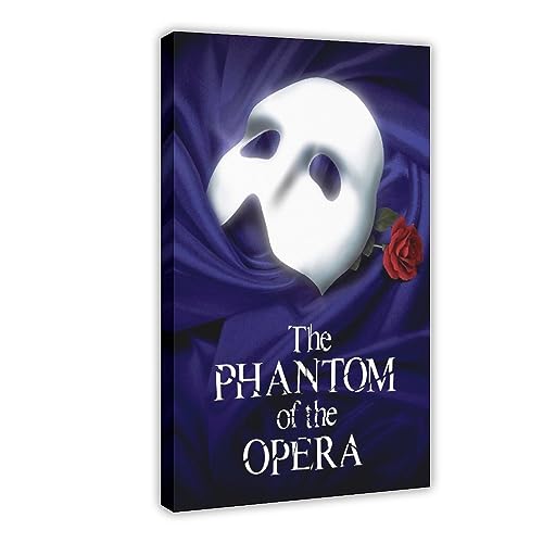 The Phantom of The Opera Musikposter auf Leinwand, Schlafzimmer, Dekoration, Sport, Landschaft, Büro, Raumdekoration, Geschenk, Rahmenstil, 30 x 45 cm von CHIPEL