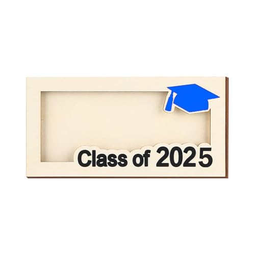 CHISHAYA Abschluss Deko 2025 Holz Abschluss Party Geschenk Halter für Graduierung Graduation Halter Benutzerdefinierte Name Holz Graduierung Karte BoxHalter 2025 Senior Graduierung Geschenk von CHISHAYA