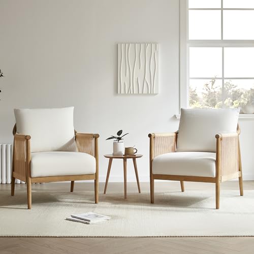 CHITA Braid Sessel 2er Set Moderner Akzentstuhl für Wohnzimmer Creme CHITA Braid Sessel 2er Set Moderner Akzentstuhl für Wohnzimmer Creme von CHITA
