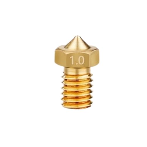 10 x Druckerdüsen aus hochfestem Messing verbessern die Verschleißfestigkeit für lange Verwendung, 0,2 mm - 1,2 mm, verschleißfeste Messingdüse von CHIZISX