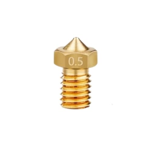 10 x Druckerdüsen aus hochfestem Messing verbessern die Verschleißfestigkeit für lange Verwendung, 0,2 mm - 1,2 mm, verschleißfeste Messingdüse von CHIZISX