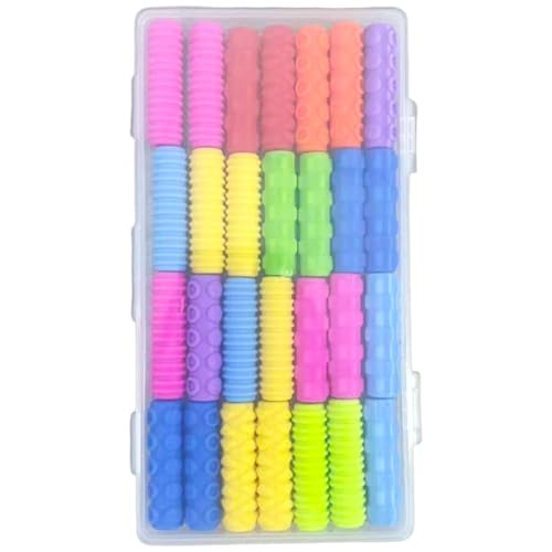 14/28 Stück Stifthalter, Silikon, ergonomische Schreibhilfe für Kinder, Vorschüler, Kleinkinder, Handschrift, Silikon-Stiftgriff für Kinder 14/28 Stück Stifthalter, Silikon, ergonomische Schreibhilfe für Kinder, Vorschüler, Kleinkinder, Handschrift, Silikon-Stiftgriff für Kinder von CHIZISX