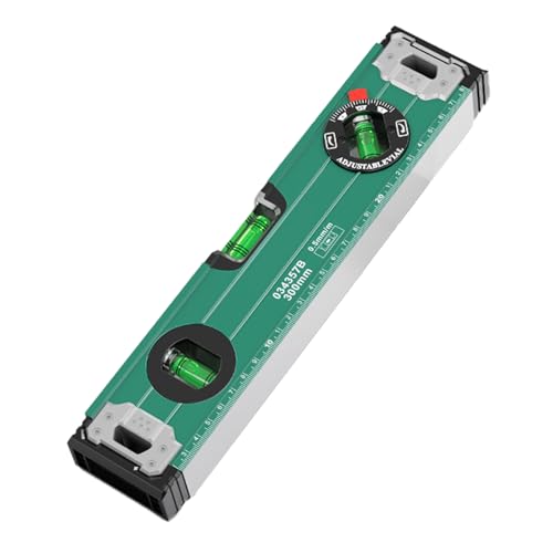 300/600 mm Messlineal mit metrischer Skala 45/90/180 Grad Blasen-Werkzeug-Lineal von CHIZISX