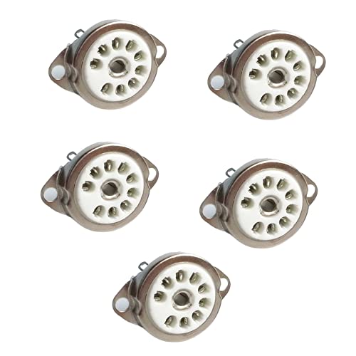 5 x 9-polige Rohrbuchse für 12AX7 12AT7 12AU7 ECC83 ECC82 E88CC 6922 6p1 6p14 6n1 6N2 6N3 6N4 für Heimwerker, Hobbyisten, Radio-Rohrsteckdose 5 x 9-polige Rohrbuchse für 12AX7 12AT7 12AU7 ECC83 ECC82 E88CC 6922 6p1 6p14 6n1 6N2 6N3 6N4 für Heimwerker, Hobbyisten, Radio-Rohrsteckdose von CHIZISX