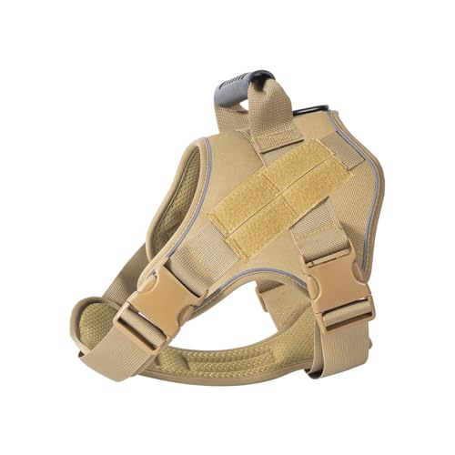 Atmungsaktives, verstellbares Hundegeschirr, taktische Weste für Wandern, Camping, tägliche Spaziergänge, sichere Kontrolle, bequeme Trainingsausrüstung, taktische Hundeausrüstung für Camping Atmungsaktives, verstellbares Hundegeschirr, taktische Weste für Wandern, Camping, tägliche Spaziergänge, sichere Kontrolle, bequeme Trainingsausrüstung, taktische Hundeausrüstung für Camping von CHIZISX