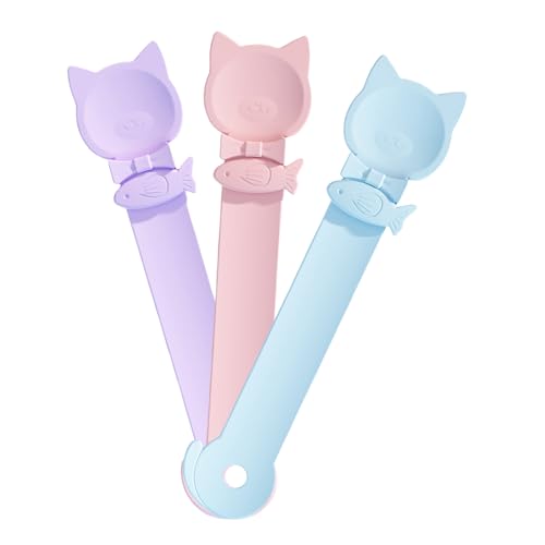 CHIZISX 3pieces Haustier Futter Squeezer Feeder Für Katzen Behandeln Stick Squeezer Nassfutterkontrolle Löffel Nassfuttermittel Spender Lebensmittellöffel von CHIZISX
