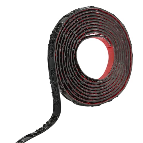 CHIZISX Einfach zu installieren: Abziehen und Aufkleben, 5 m, flexible Wand- und Schrankkanten, Zierleiste für Heimdekoration, selbstklebend von CHIZISX