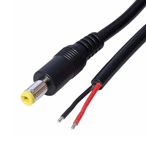 CHIZISX Gleichstrompanzerstück Kabel 5 5 Mm X 2 5 Mm Männlicher Stecker Zum Draht Offene Endleistung Drahtversorgung Reparatur Kabel 18AWG DEENDE von CHIZISX