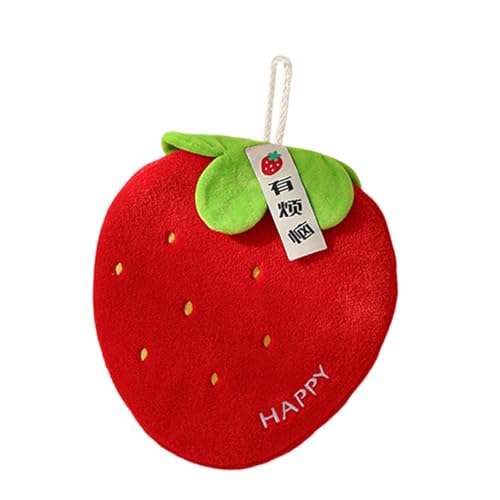 CHIZISX Hängendes weiches Fleece-Handtuch in Obstform, schnell trocknend und saugfähig, für Küche oder Außenbereich von CHIZISX
