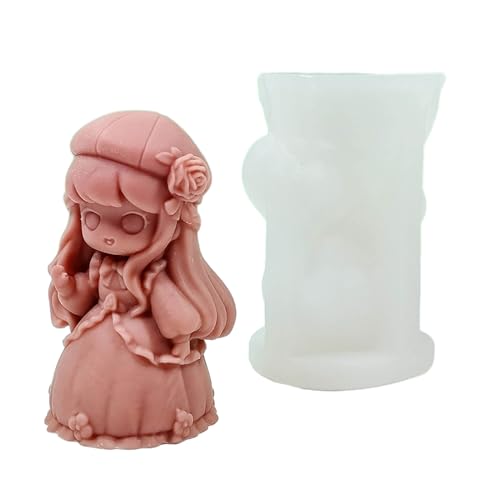 CHIZISX Kerzenform,Kleines Mädchen Silikonform 3D Fee Kerzenform Aromatherapie Kerzenherstellung Werkzeug Harz Gipsform Valentinstag Ge CHIZISX Kerzenform,Kleines Mädchen Silikonform 3D Fee Kerzenform Aromatherapie Kerzenherstellung Werkzeug Harz Gipsform Valentinstag Ge von CHIZISX