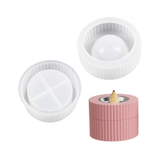 CHIZISX Kerzenform,Räuchergefäße Box Silikonform Beton Zement Kerze Tasse machen Form Gips Epoxidharz Vorratsglas Formen Dekore von CHIZISX