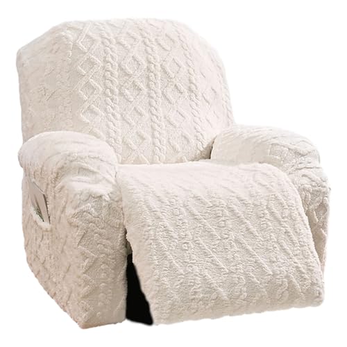 CHIZISX Liegesofa Abdeckungen Set Dehnbarem Möbelschutz Plüsch Und rutschfest Mit Einfacher Installation (1seerer Einzelsitzer Ließer von CHIZISX