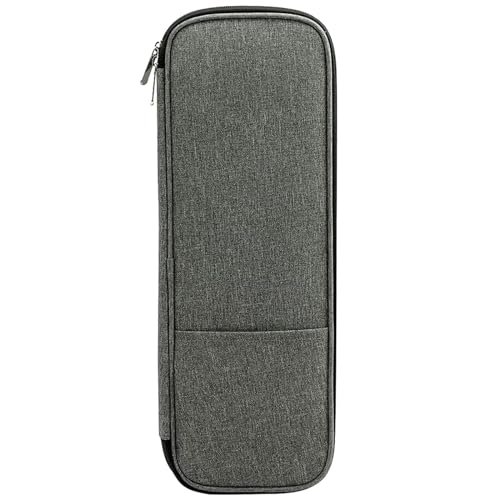 CHIZISX Stricknadeletui, 40 cm, Reißverschluss, Aufbewahrungstasche mit mehreren Taschen für verschiedene Stricknadeln, Häkelnadeln von CHIZISX