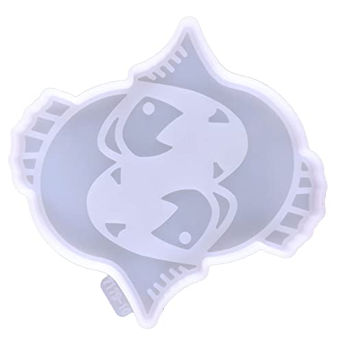 CHIZISX Untersetzerform,12 Sterne Konstellation Untersetzer Epoxidharz Tablett Form für kreative Untersetzer Form Kaffeetasse Pad Silikonform fü von CHIZISX