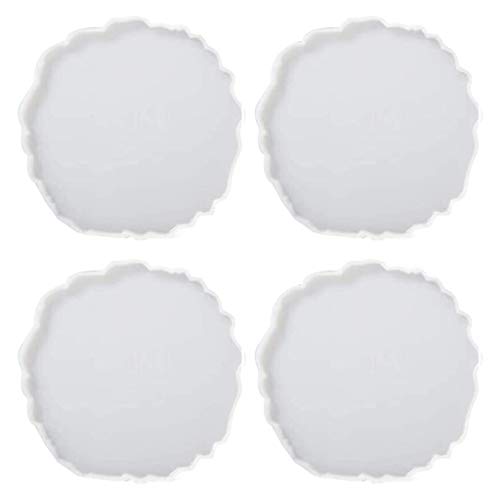 CHIZISX Untersetzerform,4 Teile/satz Kristall Achat Form Becher Pad Harz Casting Silikon Form Schmuck Dekorative Herstellung E CHIZISX Untersetzerform,4 Teile/satz Kristall Achat Form Becher Pad Harz Casting Silikon Form Schmuck Dekorative Herstellung E von CHIZISX