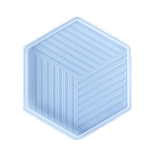 CHIZISX Untersetzerform,Geometrische Streifen Kristall Achat Untersetzer Form Geometrische Streifen Becher Pad Harz Gussform Gips Seife Herstell von CHIZISX