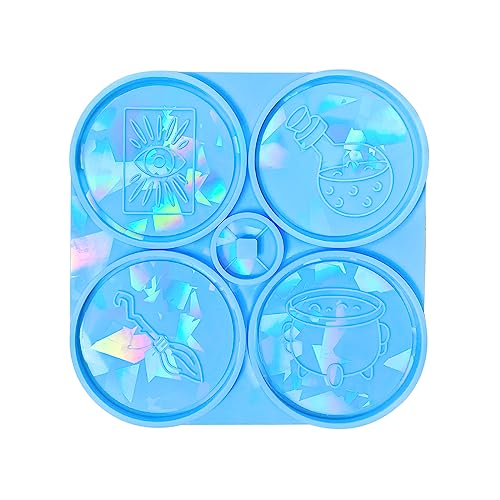 CHIZISX Untersetzerform,Holographische Untersetzer Silikonform Zaubertrank Kaffee Tablett Tasse Matte Epoxidharz Gussform Büro Home Deko CHIZISX Untersetzerform,Holographische Untersetzer Silikonform Zaubertrank Kaffee Tablett Tasse Matte Epoxidharz Gussform Büro Home Deko von CHIZISX