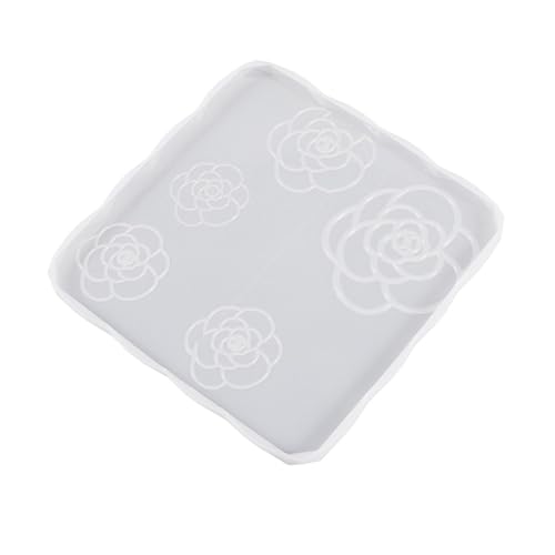 CHIZISX Untersetzerform,Rose Untersetzer Silikon Form Runde Rechteck Tablett Tasse Matte Epoxidharz Gussform für Handwerk Hause Dekoratione CHIZISX Untersetzerform,Rose Untersetzer Silikon Form Runde Rechteck Tablett Tasse Matte Epoxidharz Gussform für Handwerk Hause Dekoratione von CHIZISX