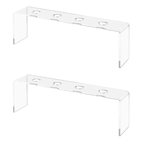 CHIZISX Weinflaschenregal aus Acryl, 2-stöckig, modern, Küchentheke, Organizer für Zuhause und Esszimmer, Mehrzweck-Weinaufbewahrungsregal CHIZISX Weinflaschenregal aus Acryl, 2-stöckig, modern, Küchentheke, Organizer für Zuhause und Esszimmer, Mehrzweck-Weinaufbewahrungsregal von CHIZISX