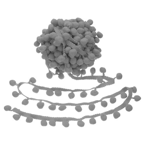 Dekorative Pompons, Fransenborte für Kissen, Vorhang, bunt, klein, Plüsch-Dekoration, Spitze, Nähzubehör, Pompons, Fransen von CHIZISX