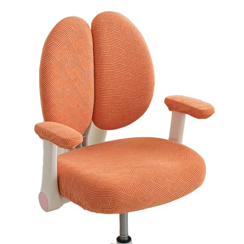 Elastisches Stuhlschoner-Set mit flüssigkeitsabweisenden Polyestergewebe-Sitzpolster und Rückenlehnenbezug für Büromöbel, wasserabweisender Stuhlbezug Elastisches Stuhlschoner-Set mit flüssigkeitsabweisenden Polyestergewebe-Sitzpolster und Rückenlehnenbezug für Büromöbel, wasserabweisender Stuhlbezug von CHIZISX