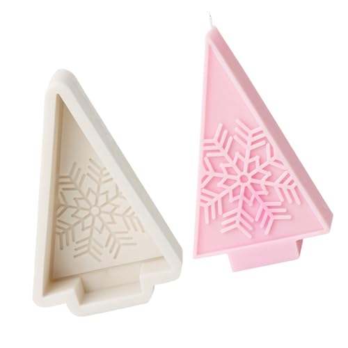 Flexible Silikonform, Schneeflocken, Weihnachtsbaum, duftende Aromatherapie, handgefertigte Ornamente, Weihnachtsbaum-Form von CHIZISX