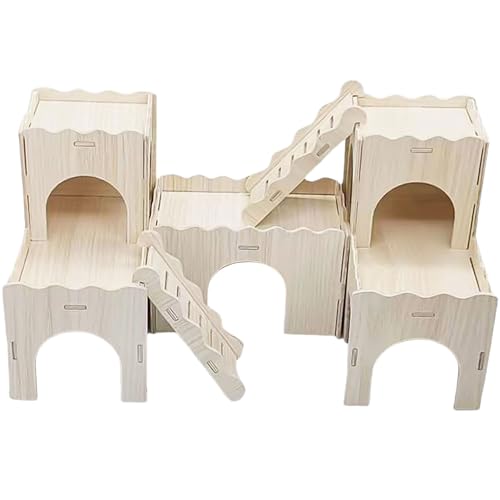 Geräumige Rennmaus-Häuser Zwerghamster Schlafnest Kammer Hamsterversteck für Hamster, Rennmäuse und Meerschweinchen interaktiv Haustier-Eckkabine Geräumige Rennmaus-Häuser Zwerghamster Schlafnest Kammer Hamsterversteck für Hamster, Rennmäuse und Meerschweinchen interaktiv Haustier-Eckkabine von CHIZISX