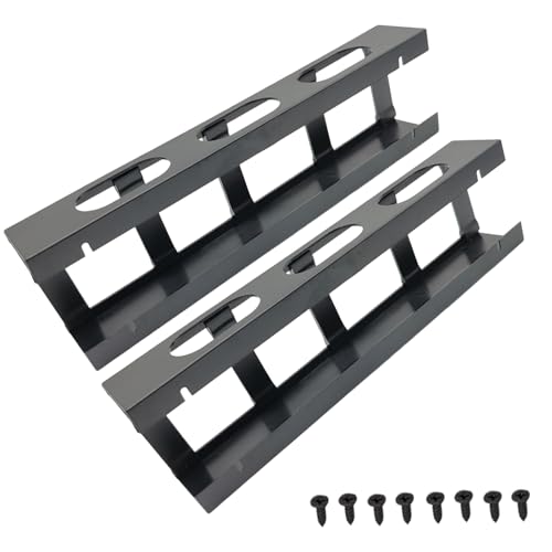 Kabelwannen für den Schreibtisch, robustes Metalldrahtmanagement, platzsparendes Untermetallkordel-Tablett, Set für Stehpulte, Stehzubehör von CHIZISX