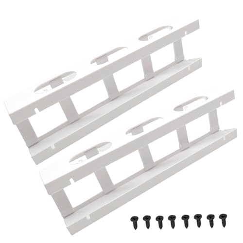 Kabelwannen für den Schreibtisch, robustes Metalldrahtmanagement, platzsparendes Untermetallkordel-Tablett, Set für Stehpulte, Stehzubehör von CHIZISX