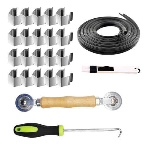Komplettes 5-in-1-Werkzeug-Set mit Keilrolle und 20 Clip-Fenster-Scheiben-Reparaturen für Fensterscheiben, Tür-Werkzeug-Set Komplettes 5-in-1-Werkzeug-Set mit Keilrolle und 20 Clip-Fenster-Scheiben-Reparaturen für Fensterscheiben, Tür-Werkzeug-Set von CHIZISX