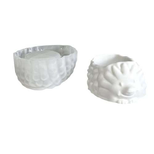 Machen Sie einzigartige Behälter mit dieser Silikon-Igel-Beton-Übertopfform für Bastler, den täglichen Gebrauch, Silikon-Pflanzenform von CHIZISX