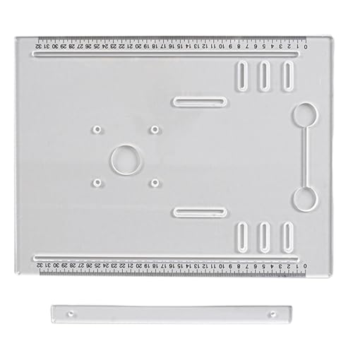 Precisionen Marmorkanten Maschinenbasis 28x25cm Stabile Unterstützung Schnelleinstellungen Und Abbau Acrylbasis Für Home & Constructio Stable Workbench Accessoire von CHIZISX